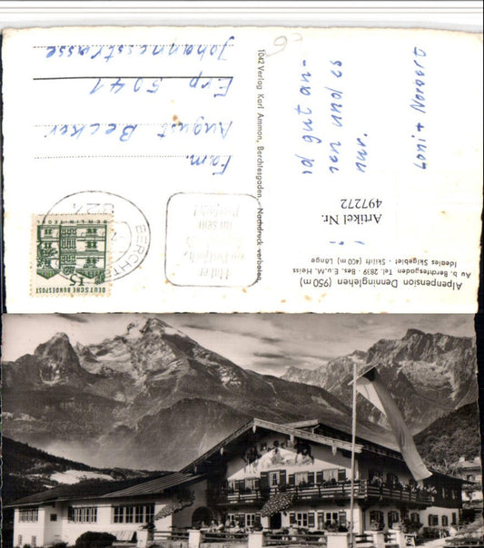 497272,Alpenpension Denninglehen b. Au Berchtesgaden Bergkulisse