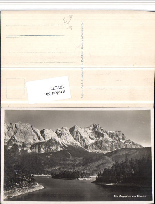 497277,Zugspitze am Eibsee b. Grainau Bergkulisse