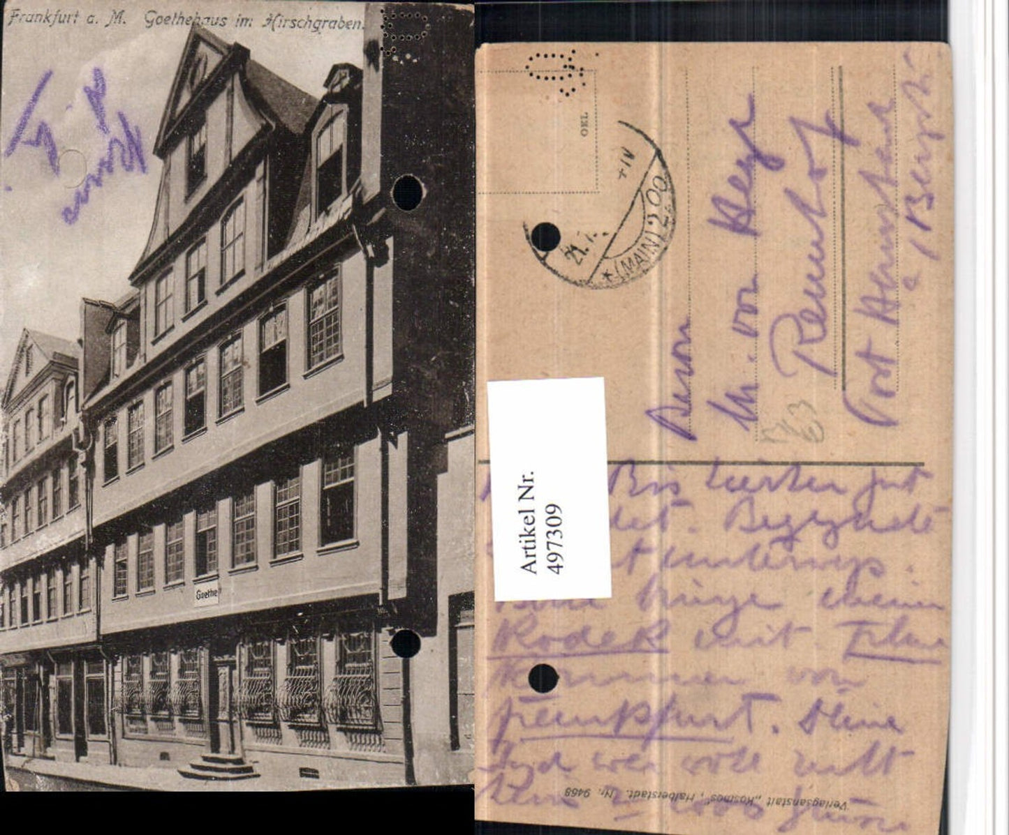 497309,Frankfurt am Main Goethehaus im Hirschgraben