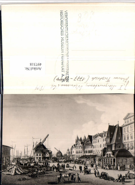 497318,Künstler AK J. T. Morgenstern Frankfurt Dock pub Hist. Museum