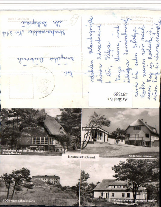 497359,Neuhaus Fischland b. Dierhagen Kinderheim Ferienheim Mehrbildkarte