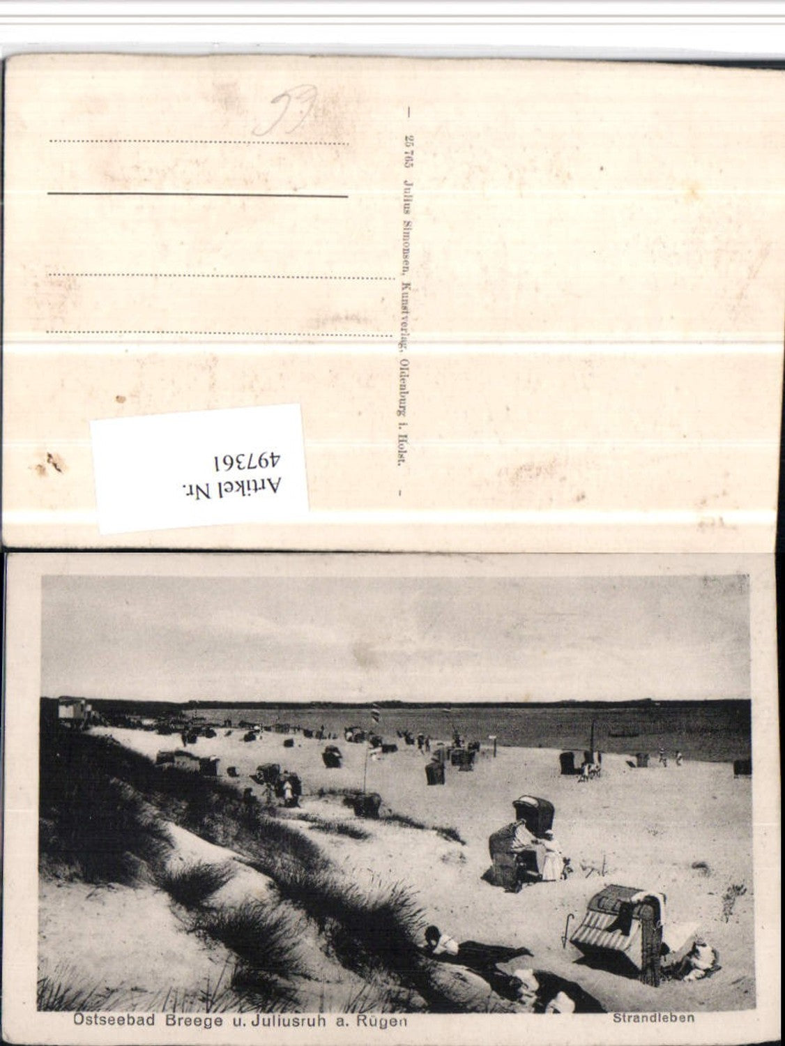 497361,Ostseebad Breege u. Juliusruh auf Rügen Strandleben Strand