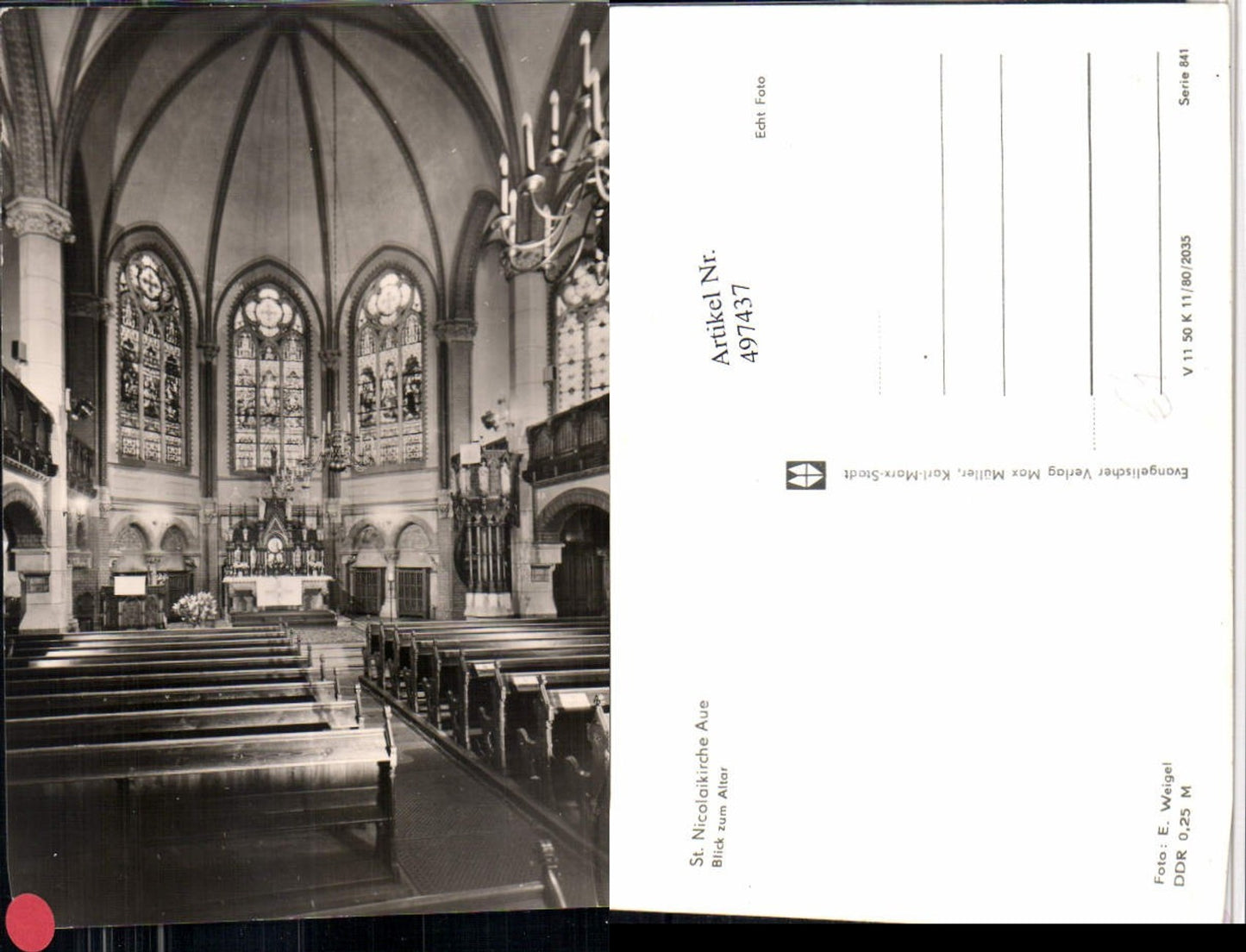 497437,Aue St. Nicolaikirche Kirche Innenansicht Altar