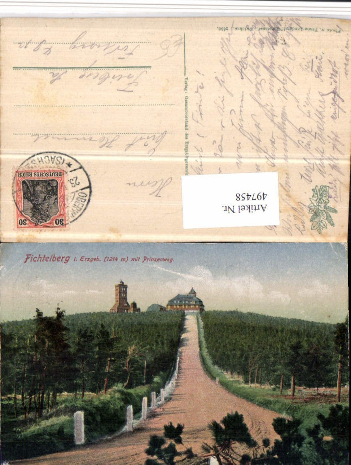 497458,Fichtelberg im Erzgebirge b. Oberwiesenthal Prinzenweg
