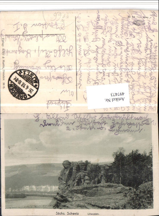497473,Sächsische Schweiz Lilienstein b. Schandau Feldpost Lazarett