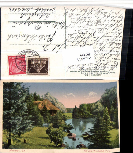 497479,Meerane Wilhelm-Wunderlich-Park Teich Landschaft