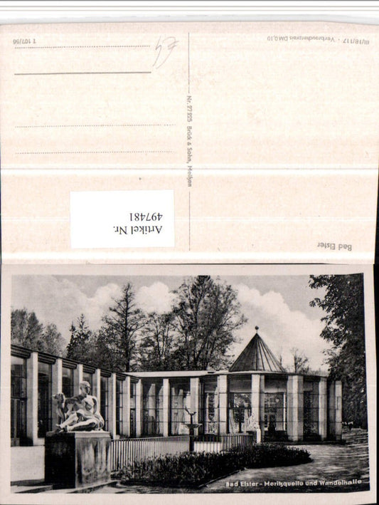 497481,Bad Elster Moritzquelle u. Wandelhalle