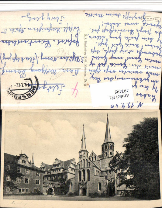 497495,Merseburg Kirche Feldpost
