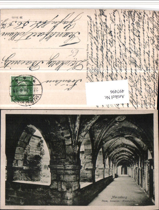 497496,Merseburg Dom Kreuzgang Innenansicht
