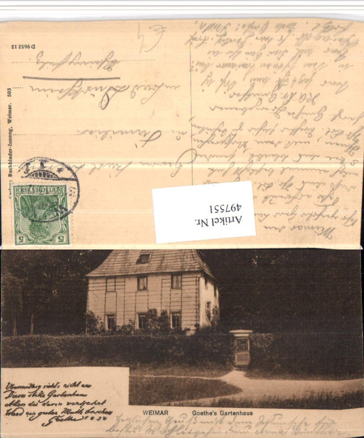 497551,Weimar Goethes Gartenhaus