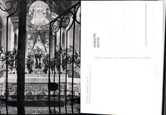497574,Salzburg Erzabtei St. Peter Mariazeller Kapelle Altar