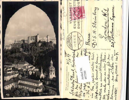 497580,Salzburg Teilansicht m. Festung von d. Franziskanerkirche pub Cosy