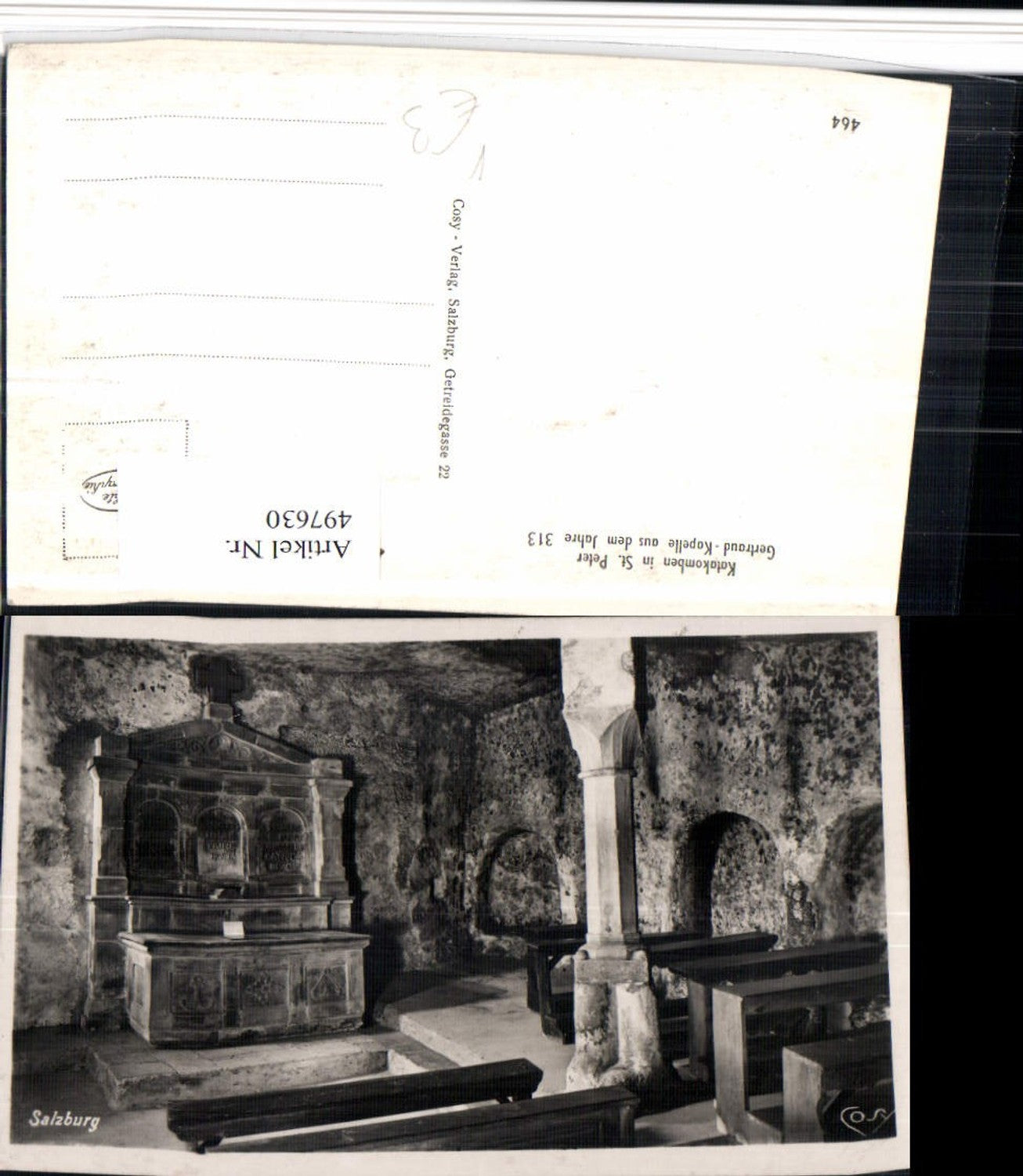 497630,Salzburg St. Peter Katakomben Gertraud-Kapelle Altar pub Cosy