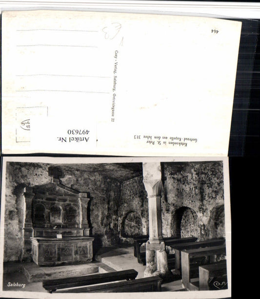 497630,Salzburg St. Peter Katakomben Gertraud-Kapelle Altar pub Cosy