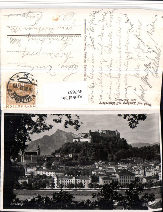 497653,Salzburg Teilansicht m. Festung geg. Untersberg pub Cosy