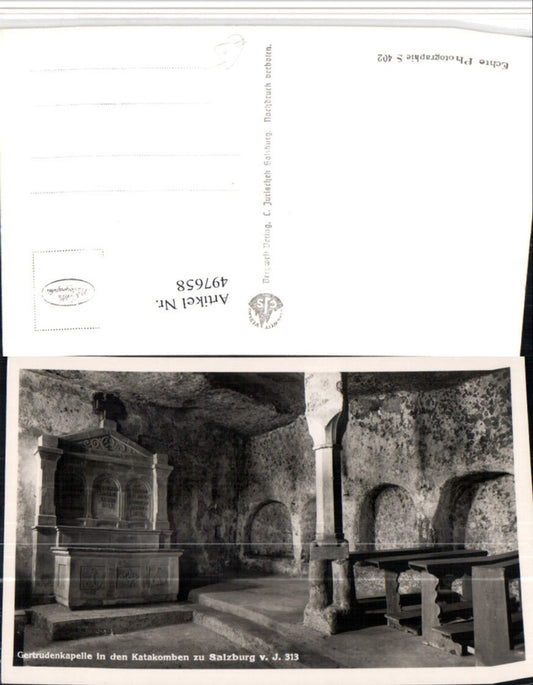 497658,Salzburg Katakomben Gertruden-Kapelle Altar