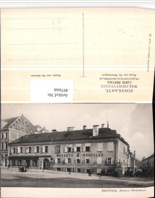 497666,Salzburg Mozarts Wohnhaus pub Würthle & Sohn 61