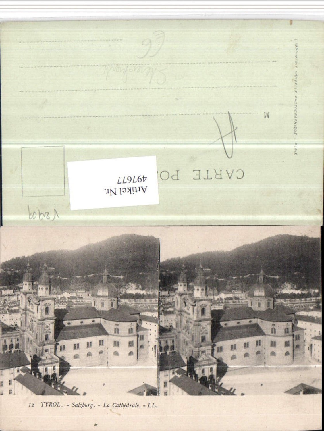 497677,Stereokarte Salzburg Dom Kirche