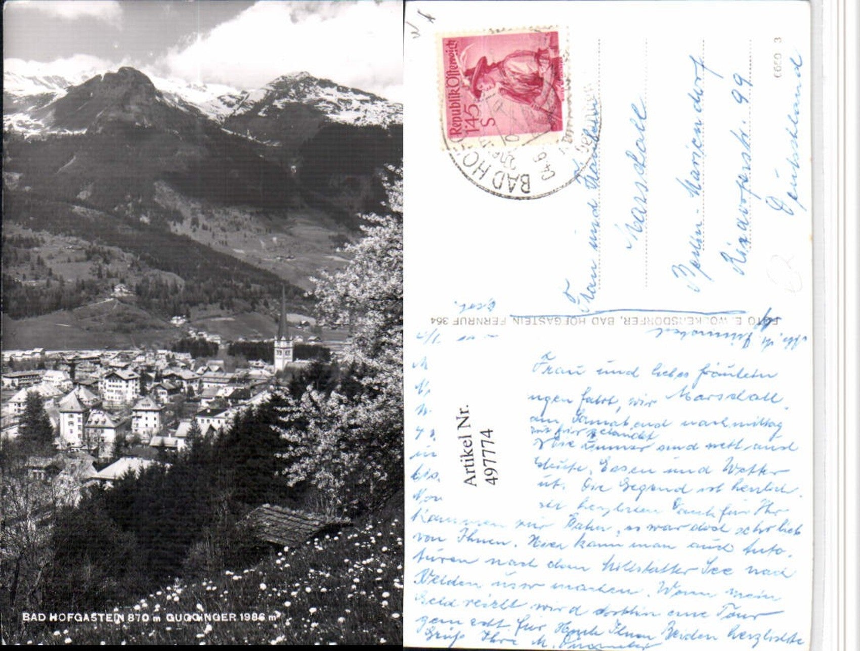 Alte Ansichtskarte – Old Postcard