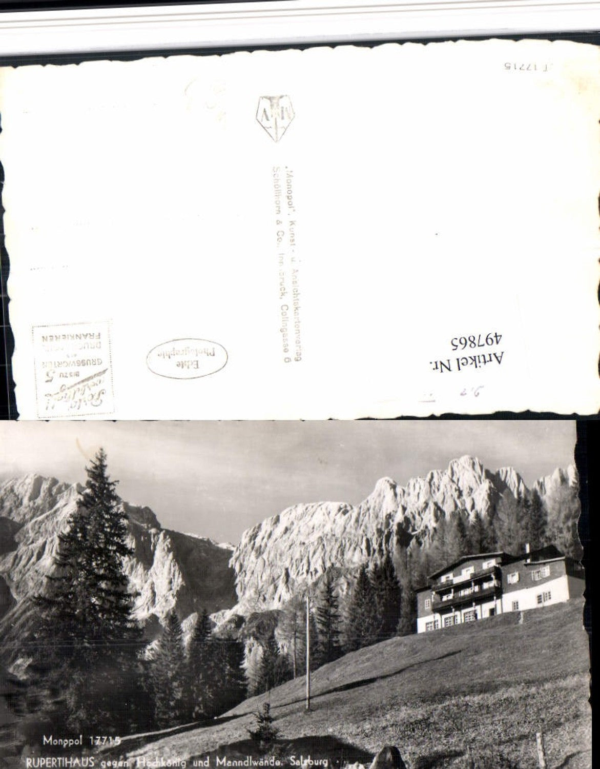 Alte Ansichtskarte – Old Postcard