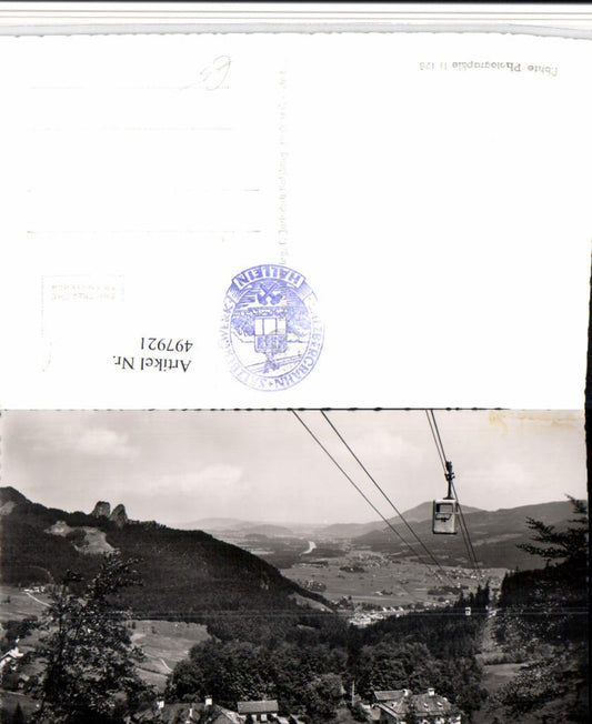 497921,Hallein Salzbergbahn Seilbahn geg. Barmsteine
