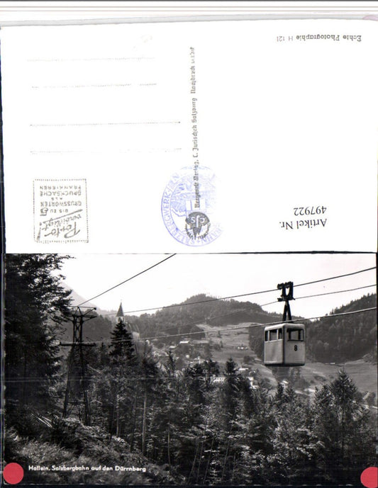 497922,Hallein Salzbergbahn Seilbahn auf den Dürrnberg