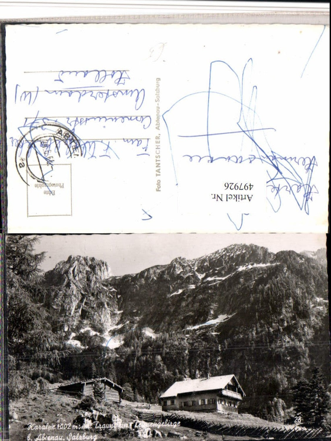 497926,Karalpe m. Traunstein b. Abtenau Bergkulisse