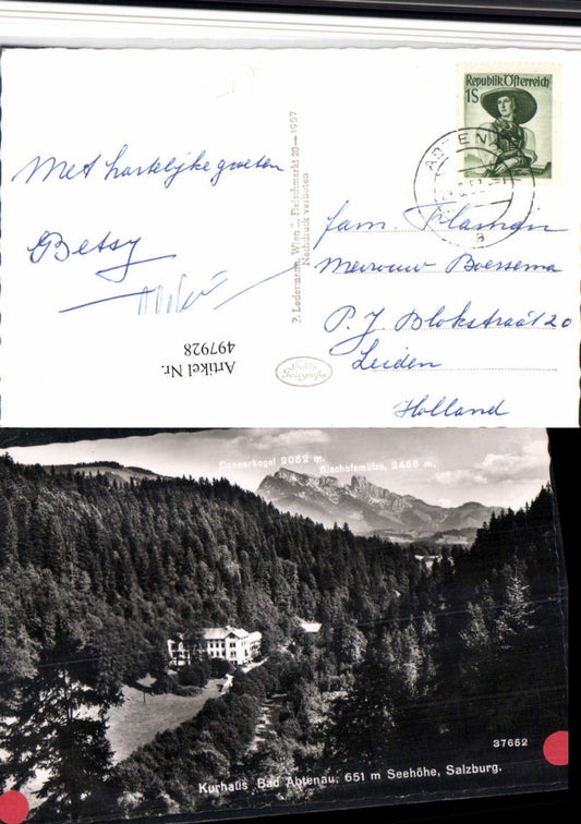 497928,Bad Abtenau Kurhaus Bergkulisse