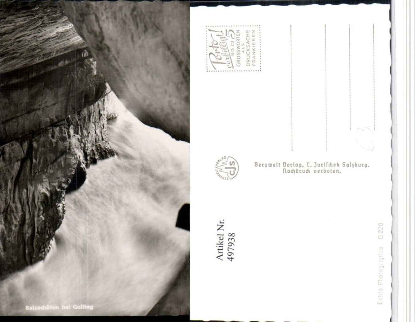 497938,Salzachöfen Klamm Schlucht b. Golling