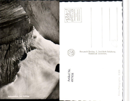 497938,Salzachöfen Klamm Schlucht b. Golling