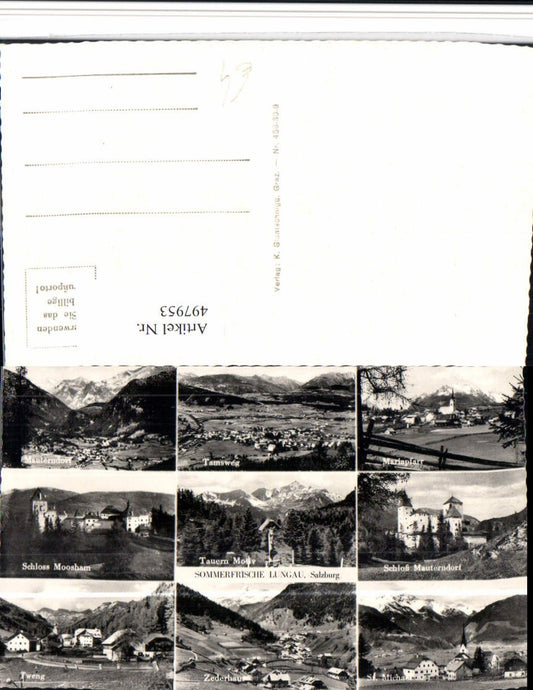 497953,Tamsweg Mauterndorf Zederhaus St. Michael Totale Mehrbildkarte