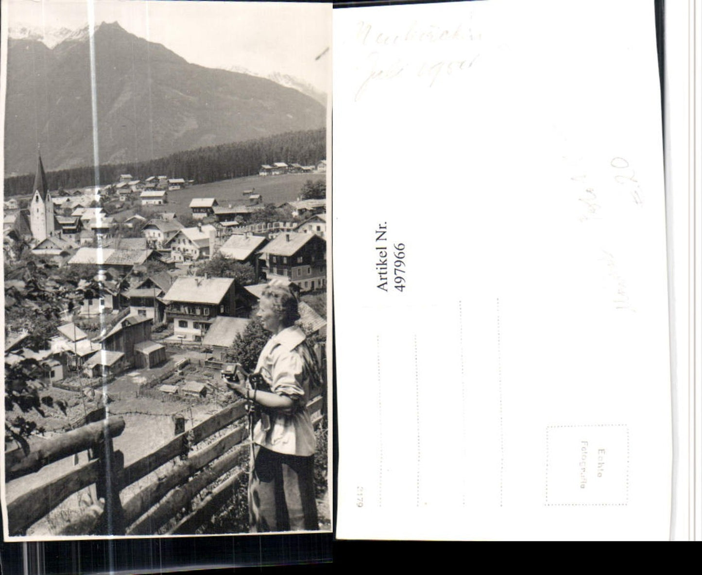 497966,Foto AK Unikat Neukirchen am Großvenediger Totale Bergkulisse