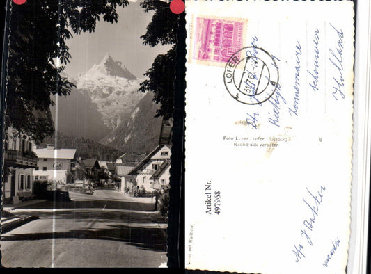 497968,Lofer Straßenansicht m. Reifhorn Bergkulisse