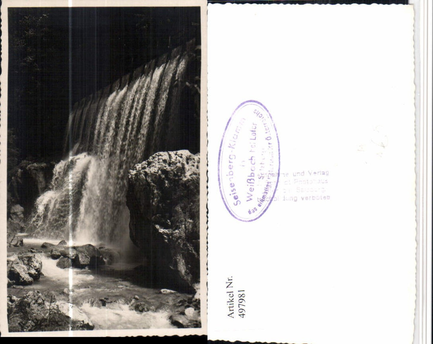 497981,Seisenberg-Klamm b. Weißbach Lofer Wasserfall