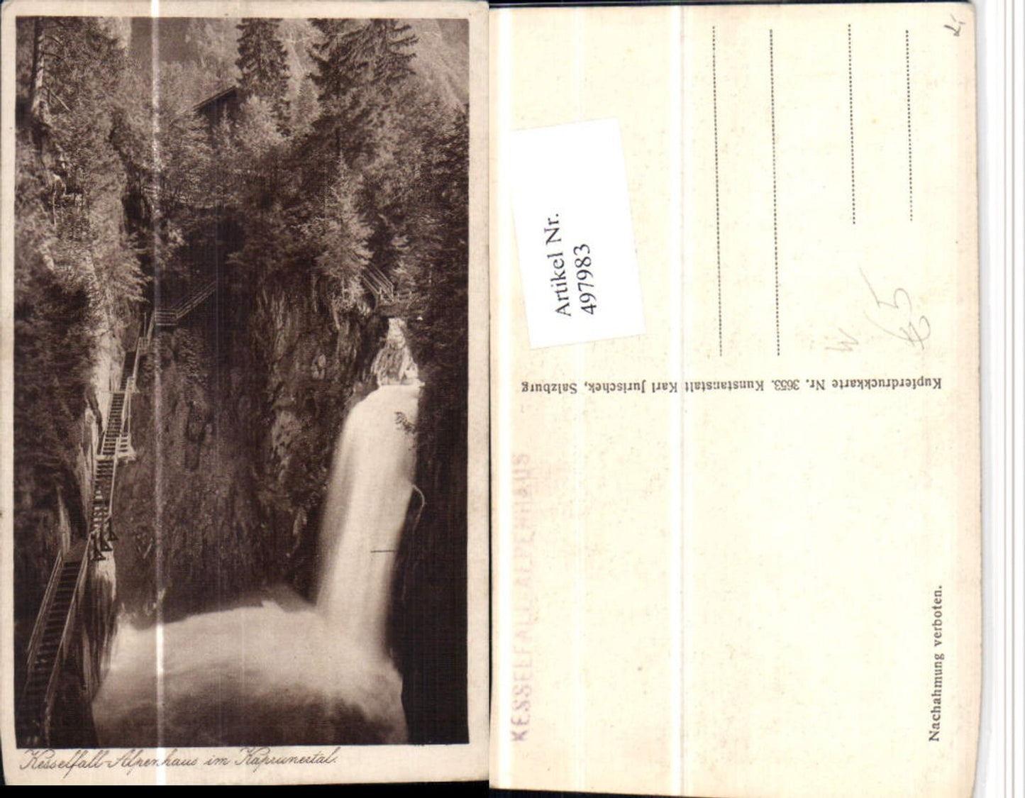 497983,Kesselfall Wasserfall Alpenhaus im Kaprunertal b. Kaprun