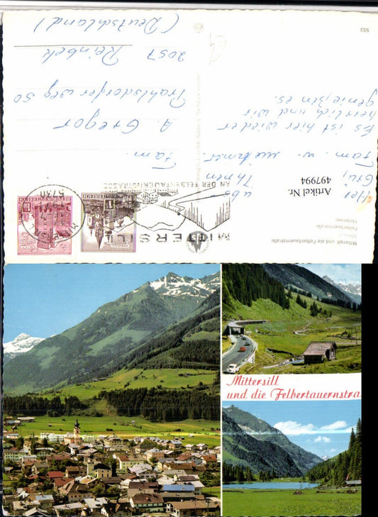 497994,Mittersill Totale Hintersee Straße Mehrbildkarte