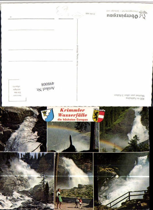 498008,Krimmler Wasserfälle b. Krimml Mehrbildkarte