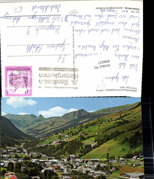 498037,Hinterglemm Totale Bergkulisse