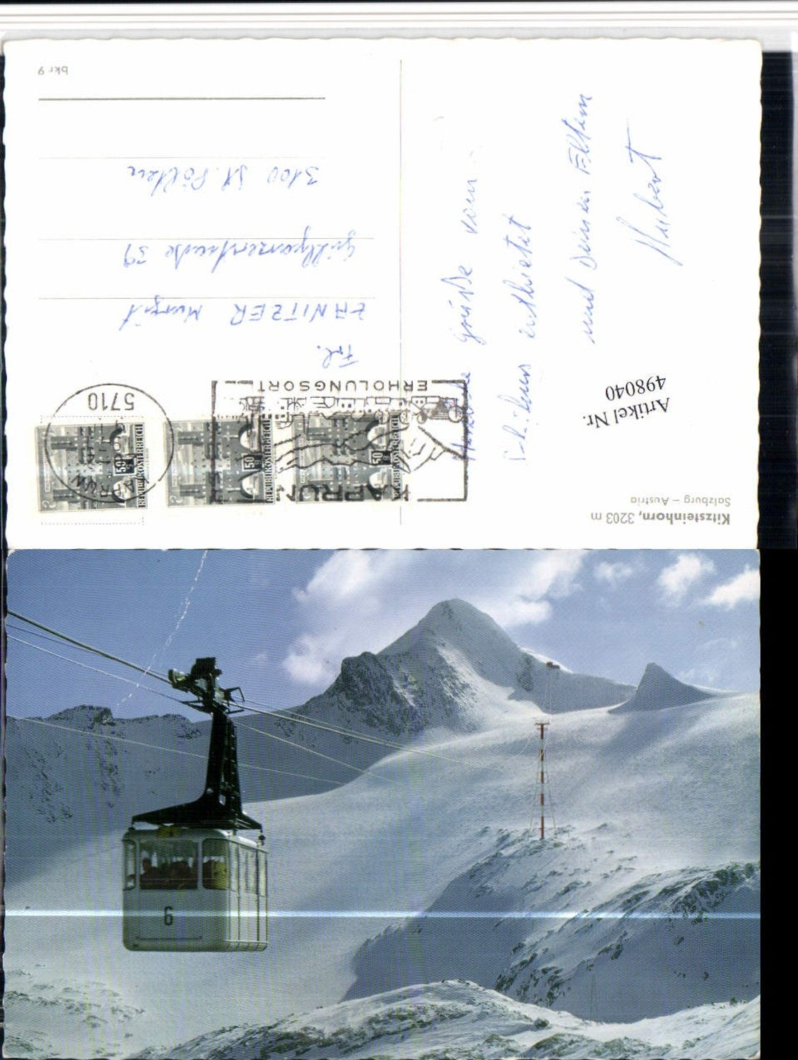 498040,Kitzsteinhorn b. Zell am See Bergkulisse Seilbahn