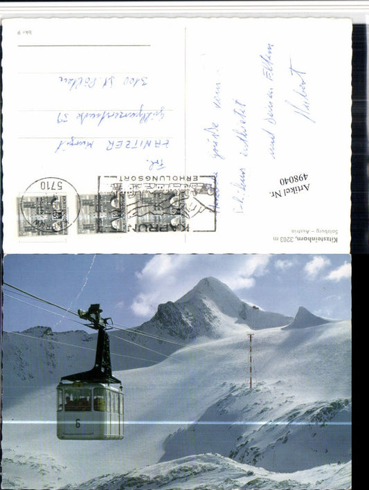 498040,Kitzsteinhorn b. Zell am See Bergkulisse Seilbahn