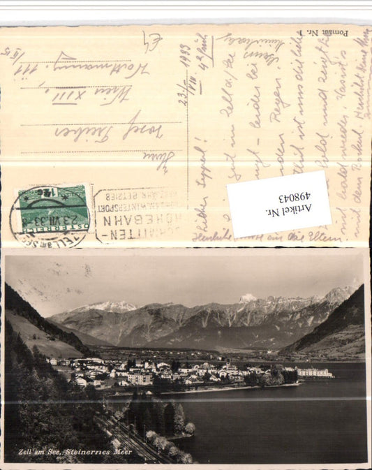 498043,Zell am See Totale m. Steinernem Meer Bergkulisse