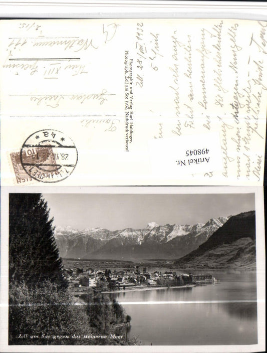 498045,Zell am See Totale geg. Steinerne Meer Bergkulisse