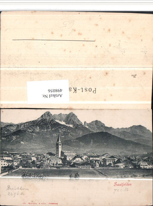 498056,Saalfelden Totale Bergkulisse pub Würthle & Sohn 166