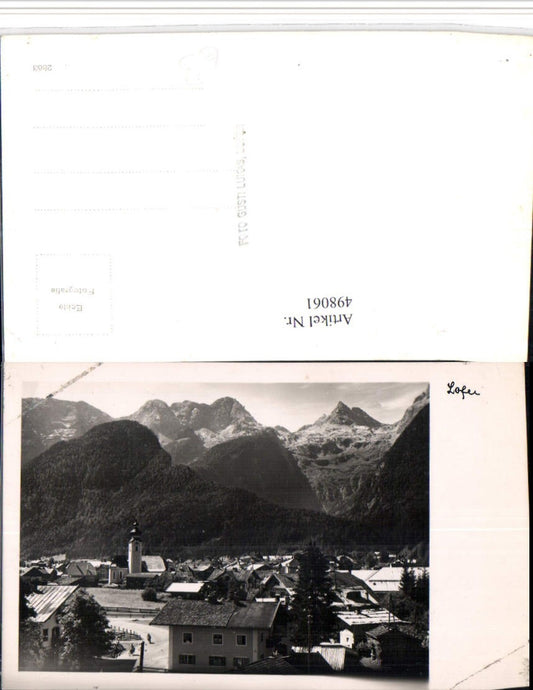 498061,Lofer Teilansicht Bergkulisse