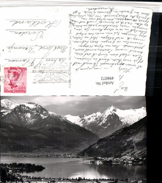 498072,Zell am See Totale geg. Hohen Tauern Bergkulisse