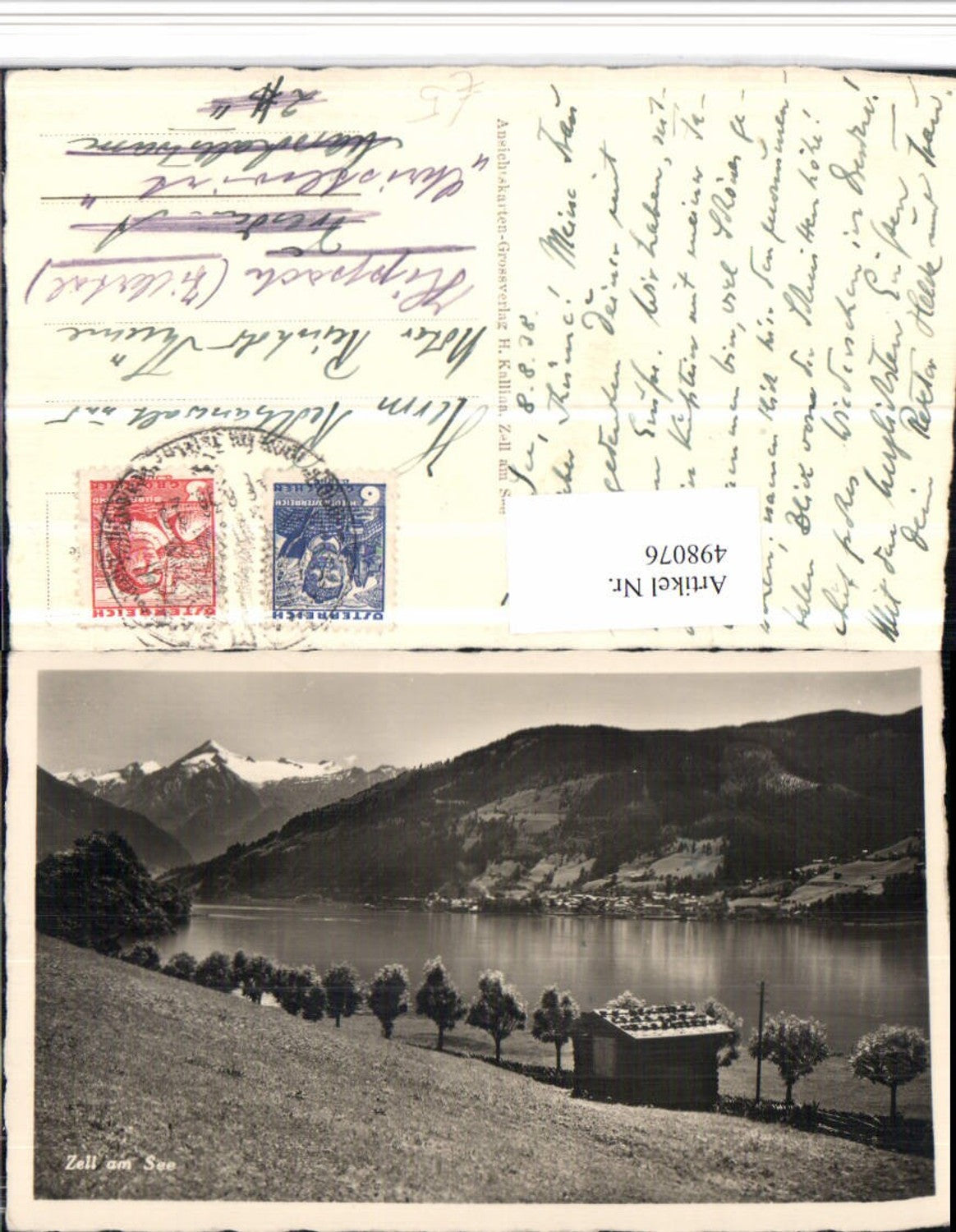 498076,Zell am See Teilansicht Bergkulisse