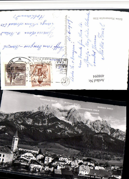 498094,Saalfelden am Steinernen Meer Teilansicht Bergkulisse