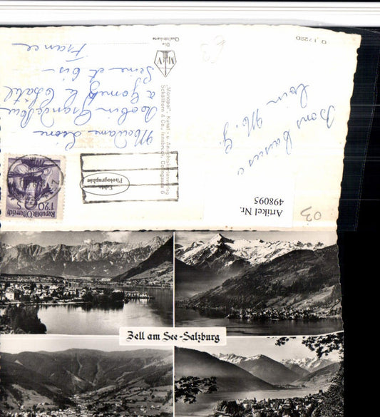 498095,Zell am See Totale Bergkulisse Mehrbildkarte
