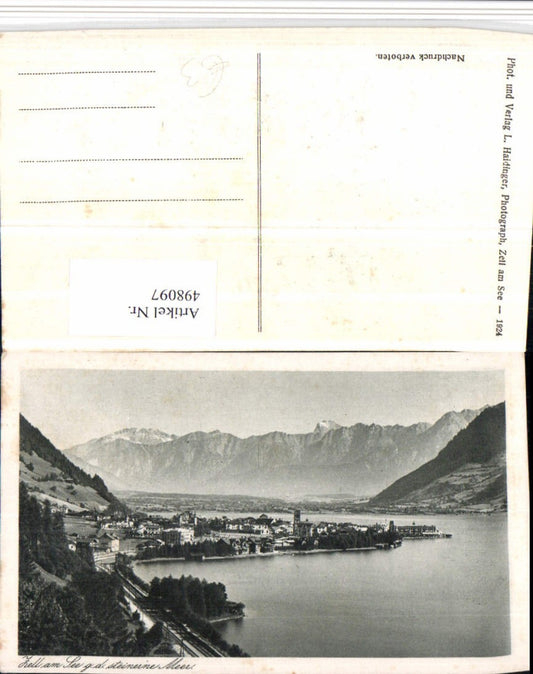 498097,Zell am See Totale geg. Steinerne Meer Bergkulisse