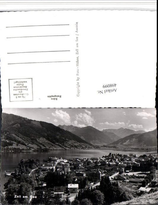 498099,Zell am See Teilansicht Bergkulisse